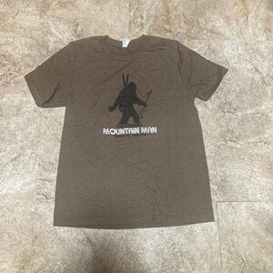 Bella Canvas Brown Mountain Man Tee